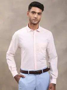 Turtle Spread Collar Long Sleeves Relaxed Slim Fit Cotton Casual Shirt