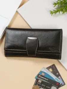 Teakwood Leathers Women Textured Leather Two Fold Wallet