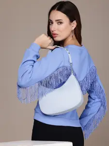 bebe Fringed Detailed Sweatshirt