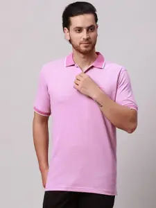 Park Avenue Men Polo Collar Pockets Slim Fit T-shirt