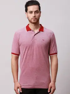 Park Avenue Men Polo Collar Pockets Slim Fit T-shirt