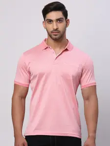 Park Avenue Men Polo Collar Pockets Slim Fit T-shirt
