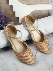 Anouk Women Striped Ethnic Ballerinas Flats