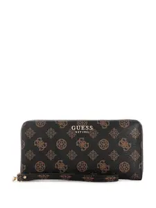 GUESS Women Printed Zip Around Wallet