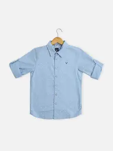 Allen Solly Junior Boys Slim Fit Micro Ditsy Printed Cotton Casual Shirt