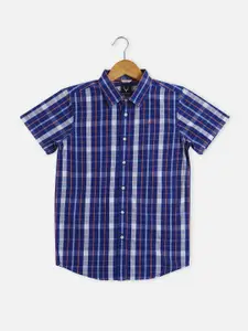 Allen Solly Junior Boys Tartan Checks Opaque Checked Casual Shirt