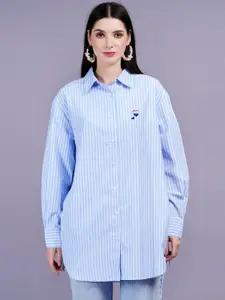 MINGLAY Relaxed Striped Casual Shirt