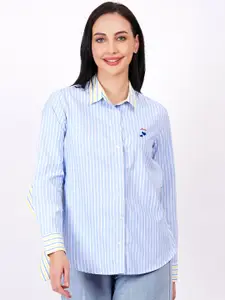 MINGLAY Relaxed Striped Casual Shirt