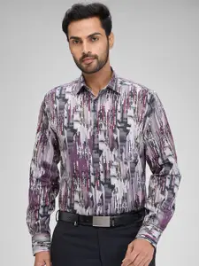 Park Avenue Abstract Printed Cotton Formal Shirt