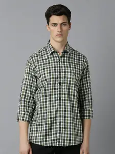 Louis Philippe Sport Slim Fit Tartan Checked Cotton Casual Shirt
