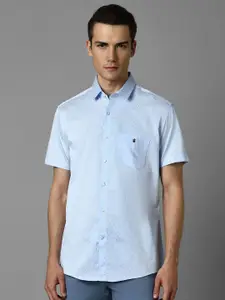 Louis Philippe Sport Slim Fit Micro Ditsy Printed Cotton Casual Shirt