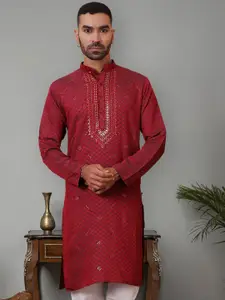Jompers Men Thread Work Kurta