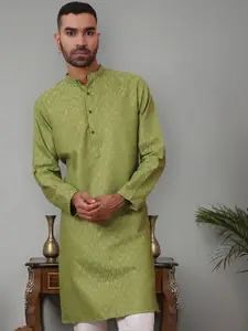Jompers Men Flared Sleeves Thread Work Kurta