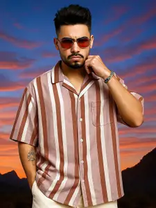 Maniac Comfort Striped Oversized Casual Shirt