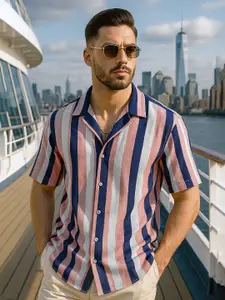 Maniac Comfort Striped Oversized Casual Shirt