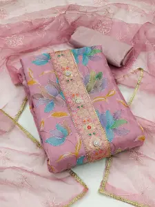 KIMISHA Organza Unstitched Dress Material