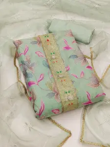 KIMISHA Organza Unstitched Dress Material