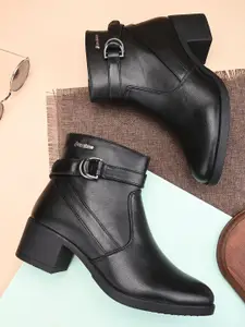 Alleviater Women Mid Top Block-Heel Regular Boots