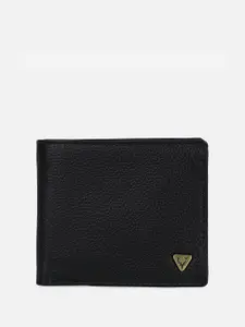 Allen Solly Men Textured Leather Two Fold Wallet