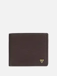 Allen Solly Men Textured Leather Two Fold Wallet
