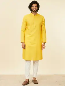 Manyavar Men Embroidered Regular Kurta with Pyjamas