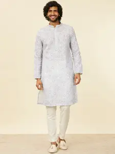 Manyavar Men Cotton Printed Festive Kurtas