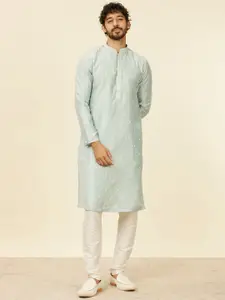 Manyavar Men Embroidered Regular Kurta with Pyjamas