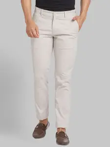 Parx Men Tapered Fit Low-Rise Trousers