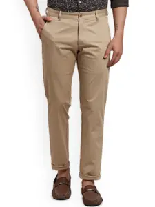 Parx Men Tapered Fit Low-Rise Chinos Trousers