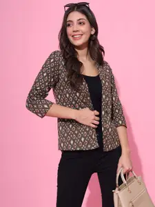 DECKEDUP Women Printed Shrug