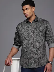 Louis Philippe Jeans Slim Fit Floral Opaque Printed Casual Shirt