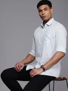 Louis Philippe Sport Pure Cotton Slim Fit Opaque Printed Casual Shirt