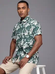 Louis Philippe Sport Slim Fit Floral Printed Casual Shirt