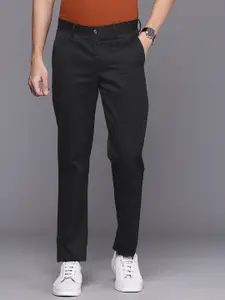 Louis Philippe Men Pure Cotton Slim Fit Trousers