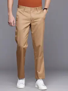 Louis Philippe Men Slim Fit Pure Cotton Trousers