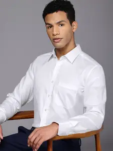 Louis Philippe Men Cotton Wrinkle Resistant Slim fit Textured Formal Shirt