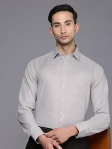 Louis Philippe Slim Fit Textured Pure Cotton Formal Shirt