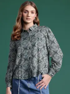 DressBerry Opaque Printed Casual Shirt