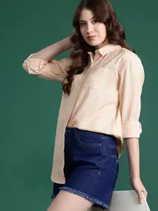 DressBerry Striped Seersucker Casual Shirt