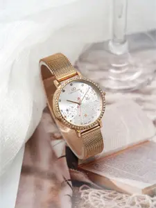 GIO COLLECTION Women Dial & Bracelet Style Straps Analogue Watch G3061-33