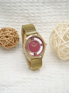 GIO COLLECTION Women Dial & Bracelet Style Straps Analogue Watch G3062-22