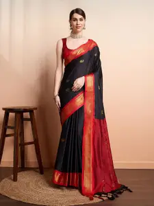 SGF11 Ethnic Motifs Woven Design Zari Kanjeevaram Silk Saree