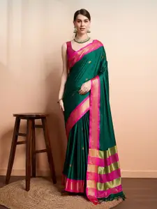 SGF11 Ethnic Motifs Woven Design Zari Kanjeevaram Silk Saree