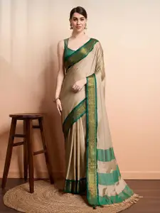 SGF11 Ethnic Motifs Woven Design Zari Kanjeevaram Silk Saree