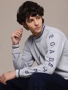 The Roadster Lifestyle Co. Printed Sleeves Sweatshirt