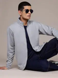 The Roadster Lifestyle Co. Mock Collar Regular Fit Sweatshirt