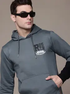 The Roadster Life Co. Brand Logo Printed Hooded Sweatshirt