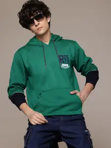 Roadster The Lifestyle Co. Printed Hooded Sweatshirt