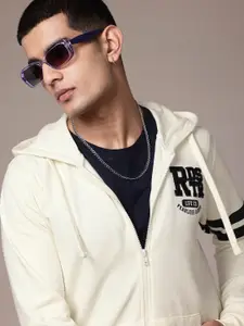 The Roadster Lifestyle Co. Brand Logo Print Hooded Sweatshirt