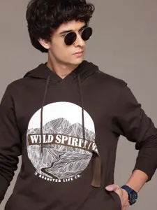 The Roadster Lifestyle Co. Printed Hooded Sweatshirt